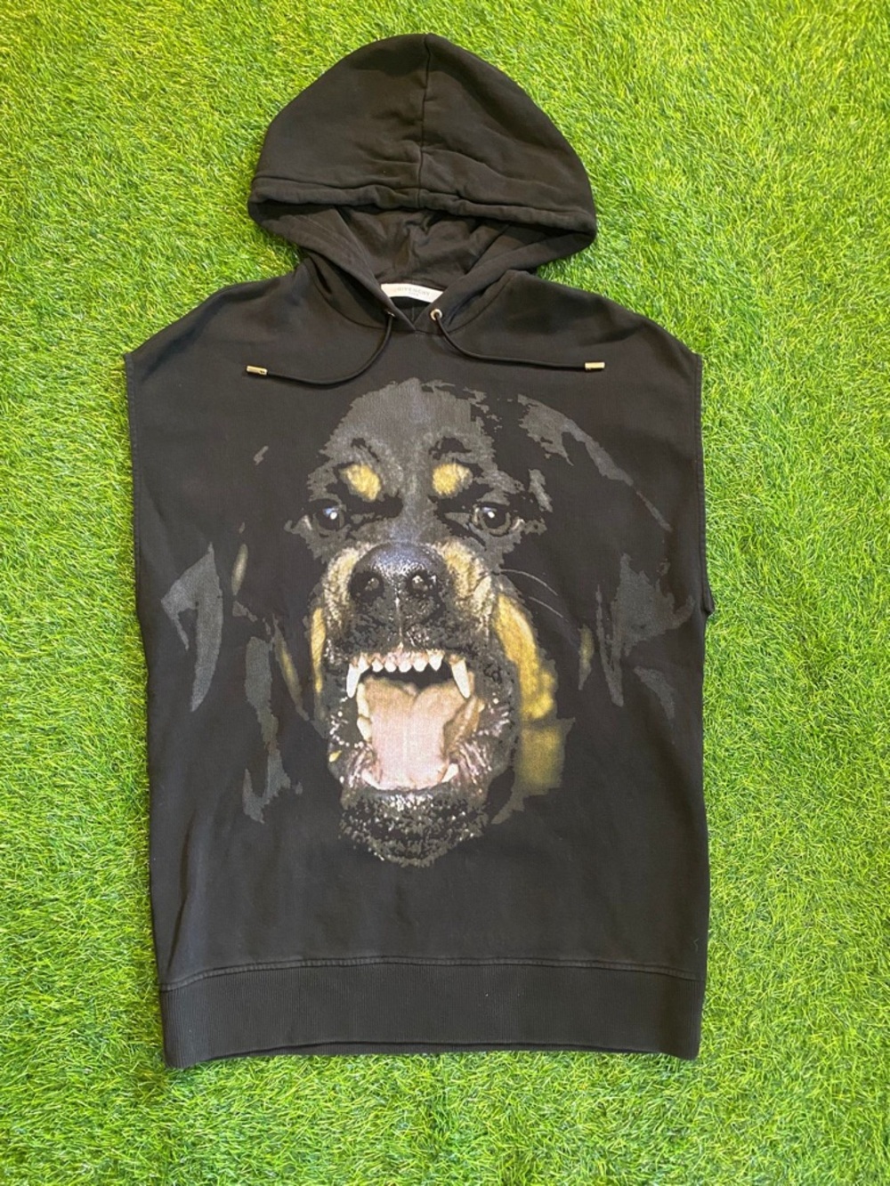 Givenchy Rottweiler sleeveless hoodie tank top size small